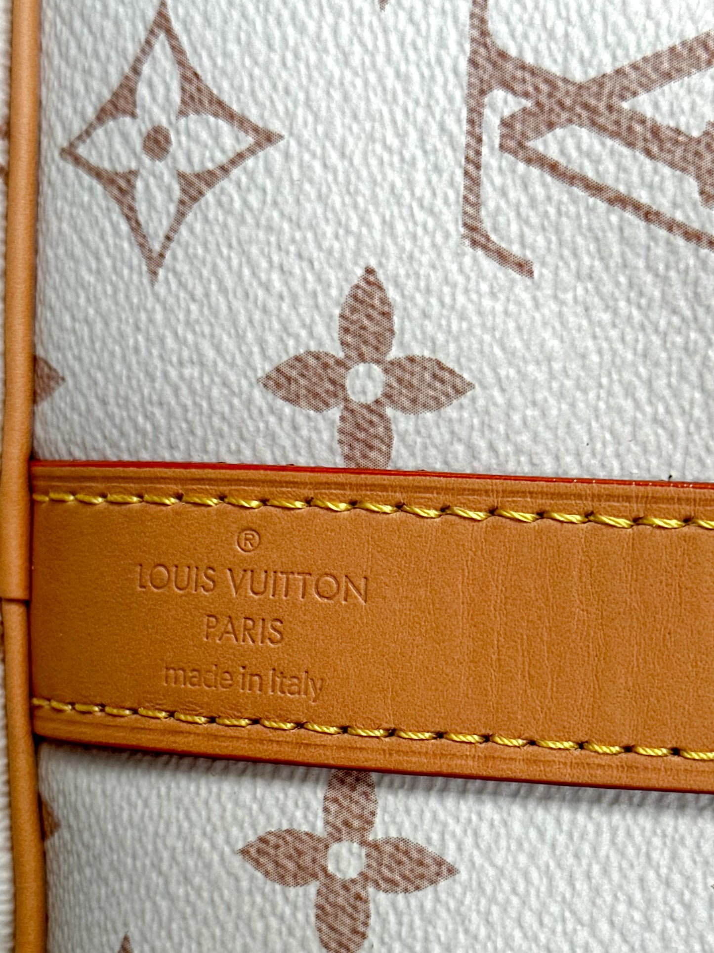 Louis Vuitton Beige & Tan Monogram Keepall 45