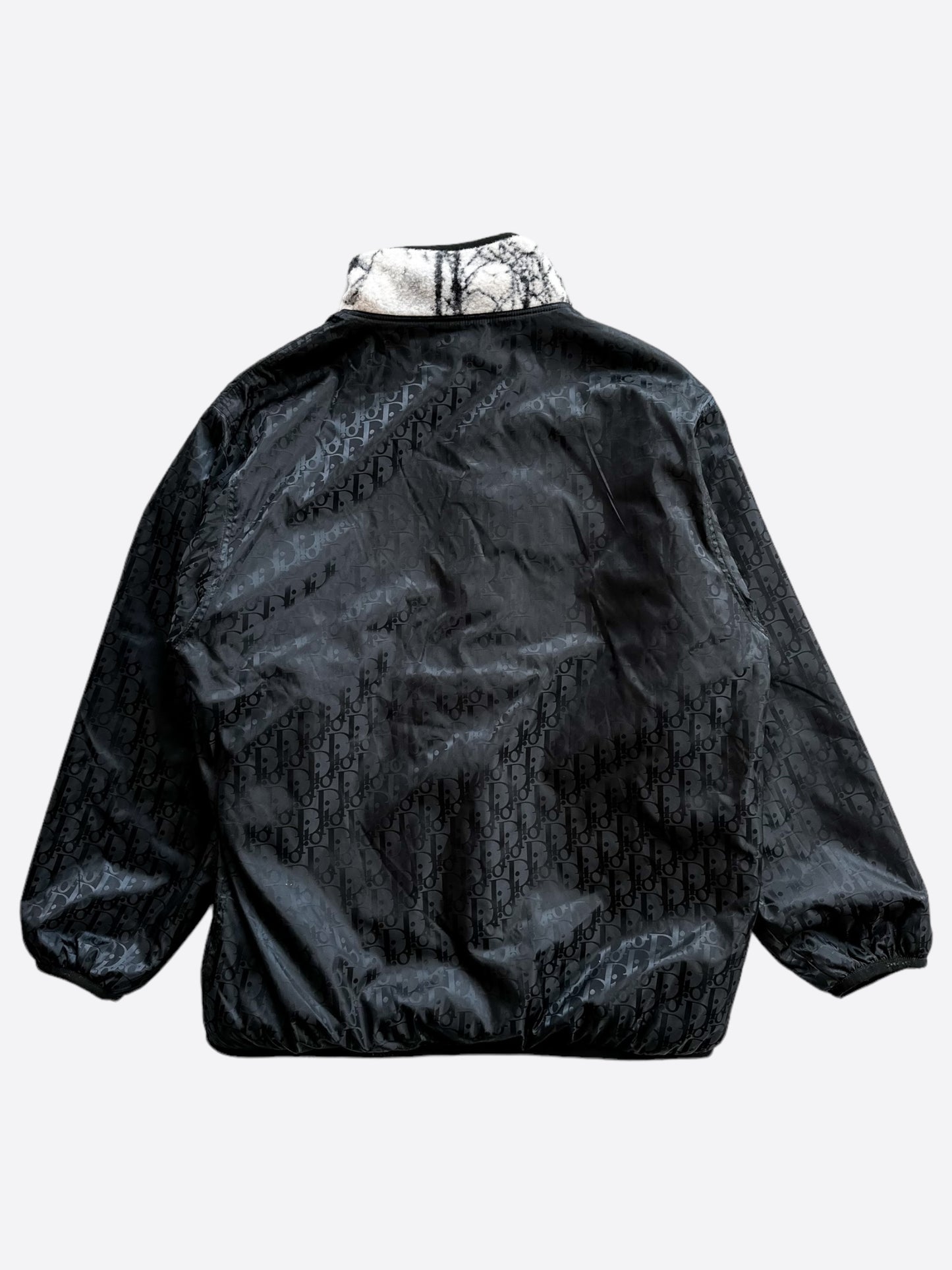 Dior Black Oblique Reversible Fleece Jacket