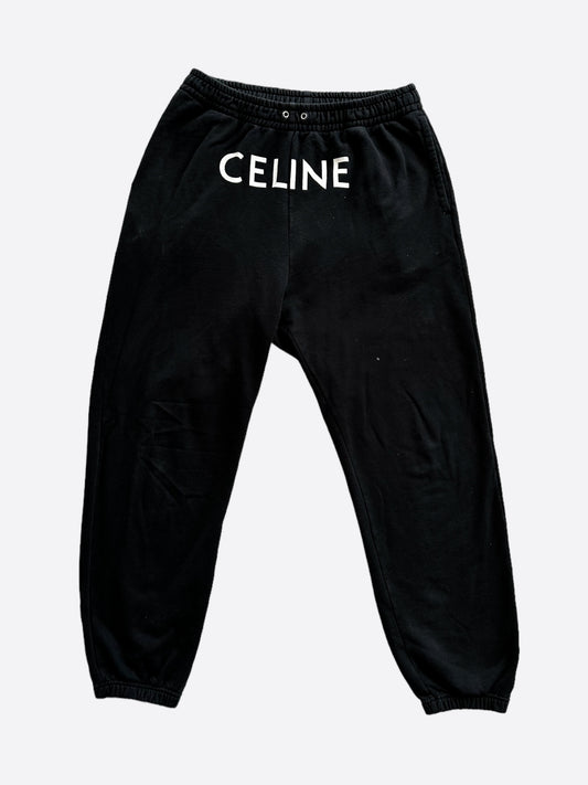Celine Black & White Logo Sweatpants