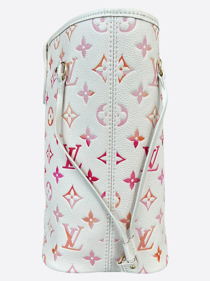 Louis Vuitton Beige Sunrise Aquarelle Empriente Monogram Neverfull MM