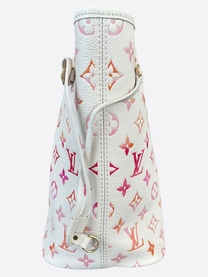 Louis Vuitton Beige Sunrise Aquarelle Empriente Monogram Neverfull MM