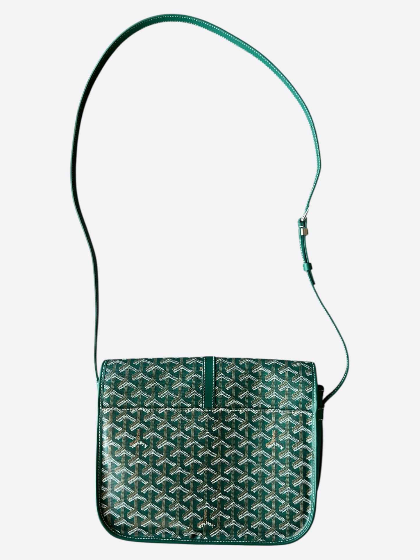Goyard Green Belvedere MM Messenger Bag