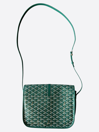 Goyard Green Belvedere MM Messenger Bag