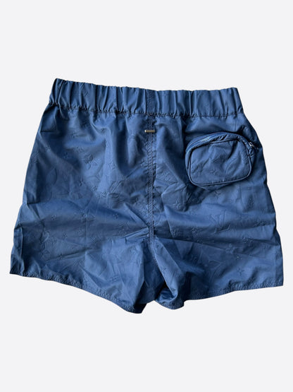Louis Vuitton Navy Monogram Swim Shorts