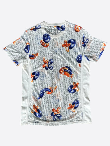 Dior Kenny Scharf White Oblique Faces Transparent T-Shirt