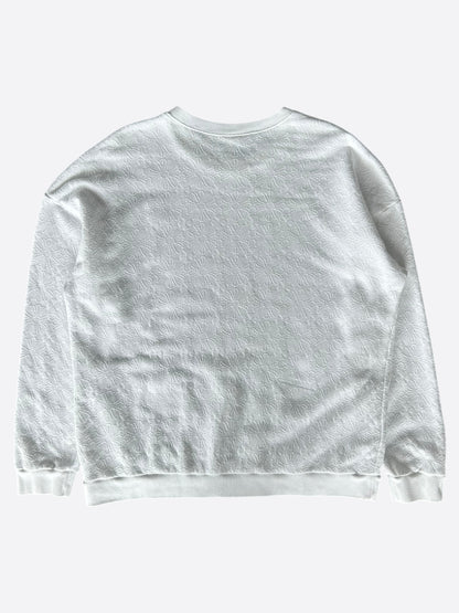 Chrome Hearts White Cross Jacquard Embroidered Sweater