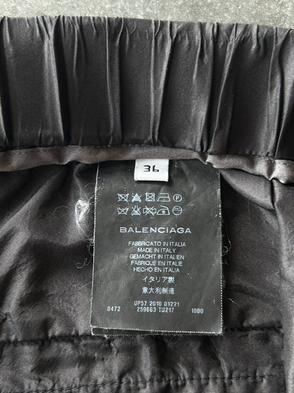 Balenciaga Black Silk Trackpants