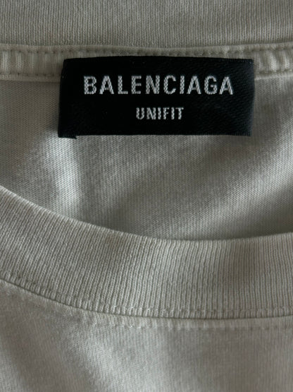 Balenciaga White Dry Cleaning T-Shirt