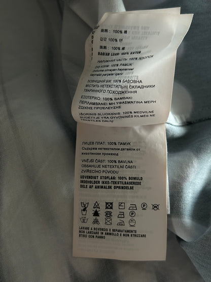 Prada White Flames Split Button Up Shirt