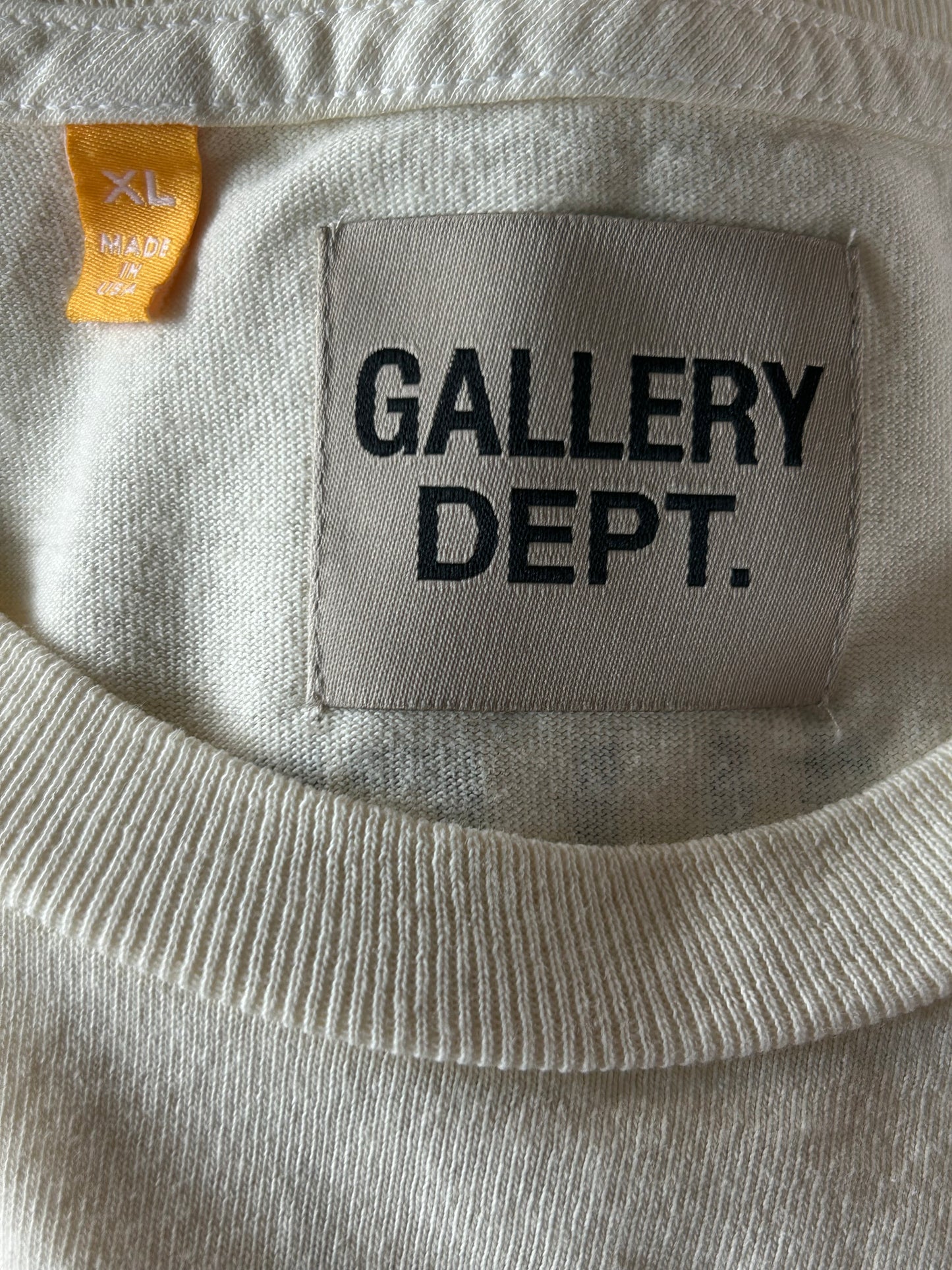 Gallery Dept Beige Stop Being Racist T-Shirt