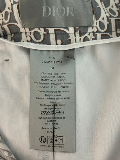 Dior Grey Oblique Silk Shorts