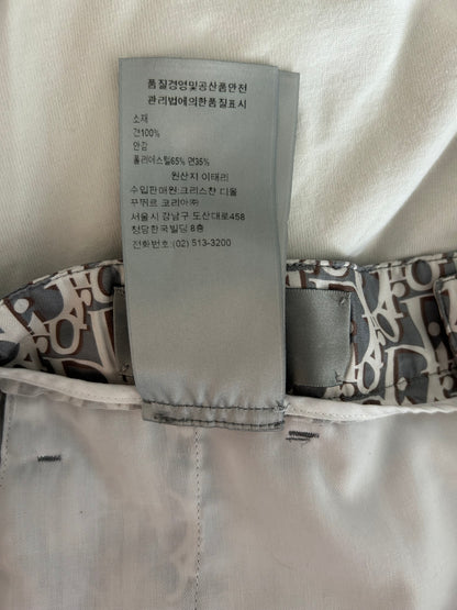 Dior Grey Oblique Silk Shorts
