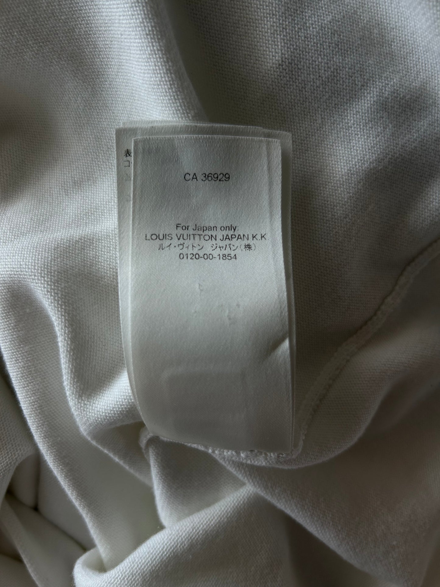 Louis Vuitton White Baseball Graphic Intarsia T-Shirt