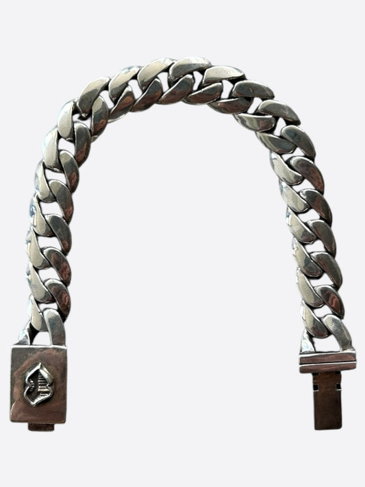 Chrome Hearts Silver Matty Boy Chomper Cuban Bracelet