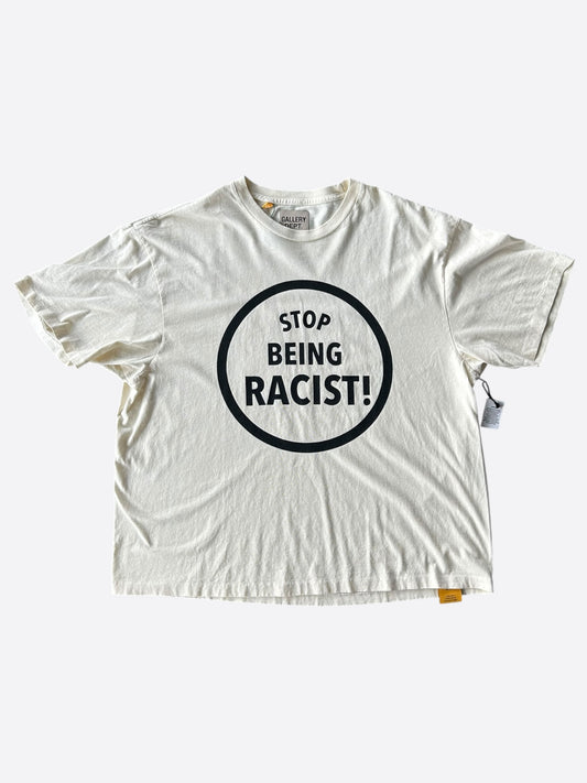 Gallery Dept Beige Stop Being Racist T-Shirt