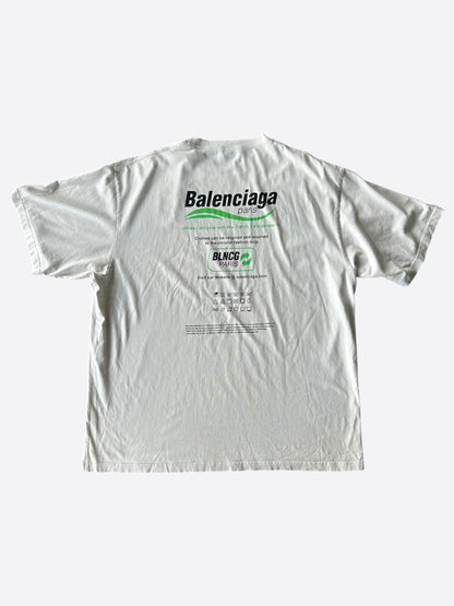 Balenciaga White Dry Cleaning T-Shirt