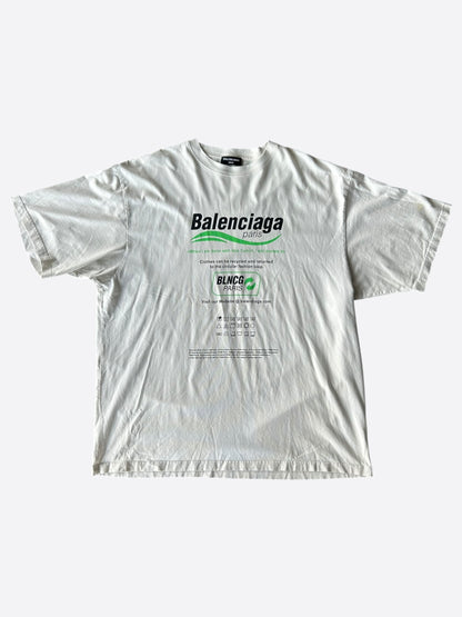 Balenciaga White Dry Cleaning T-Shirt