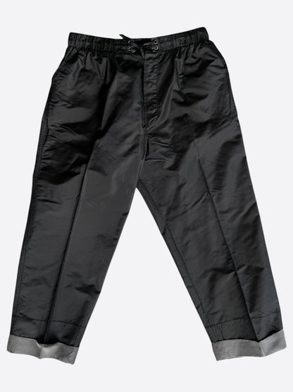 Balenciaga Black Silk Trackpants