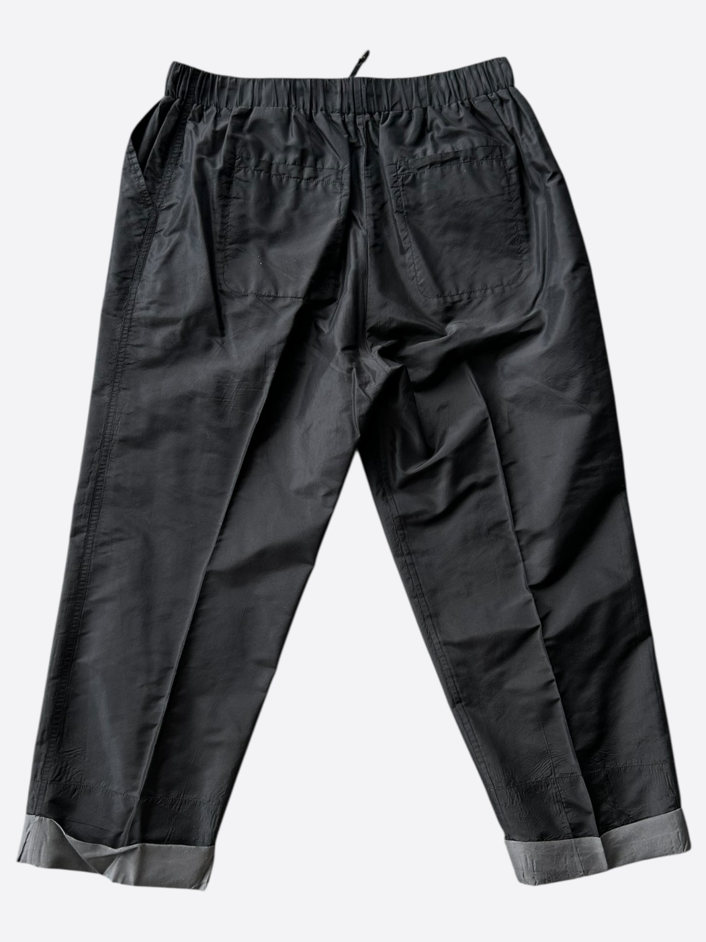 Balenciaga Black Silk Trackpants
