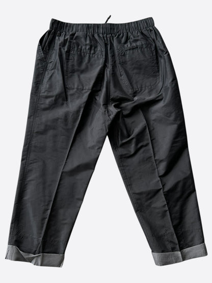 Balenciaga Black Silk Trackpants