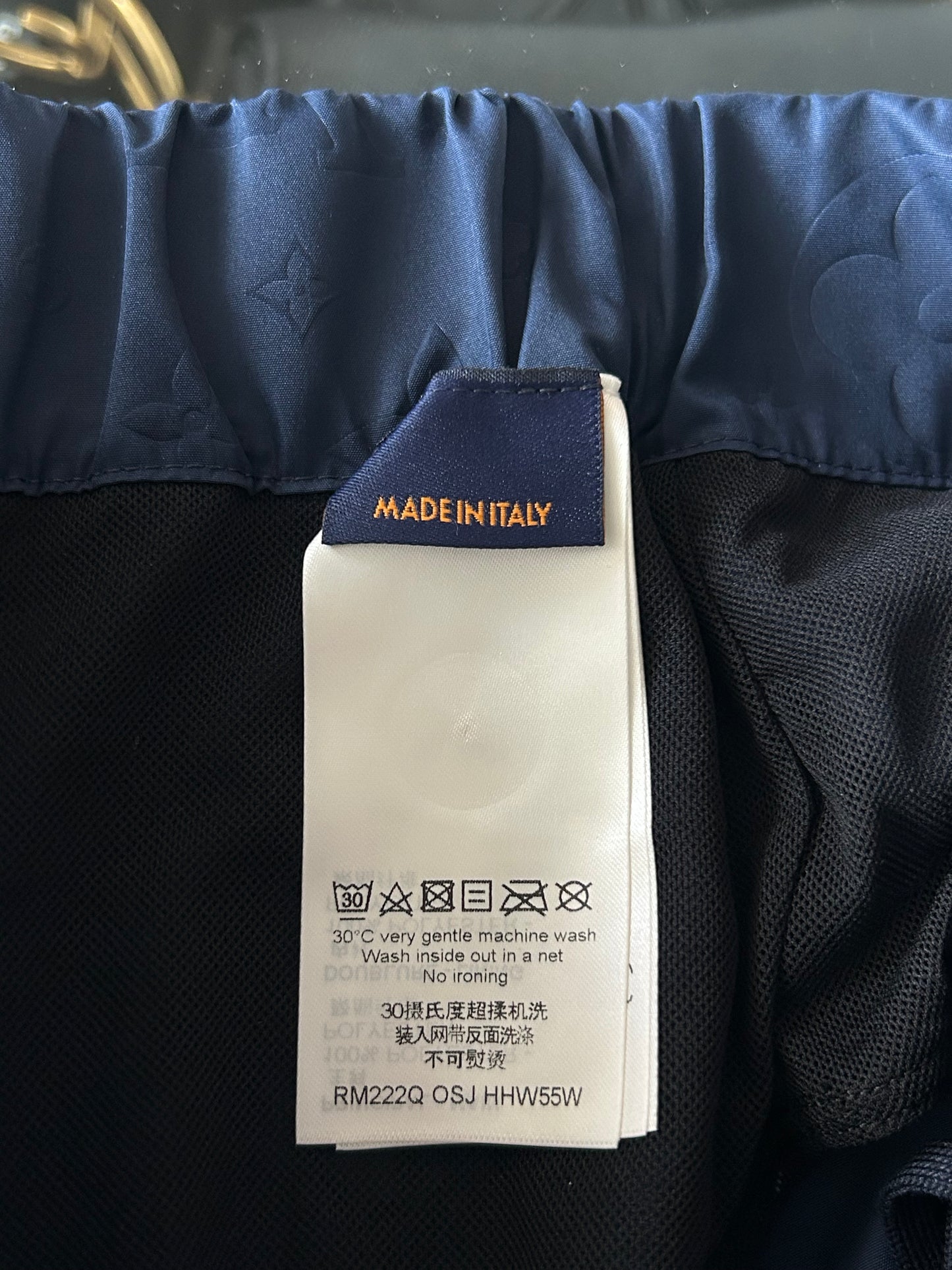 Louis Vuitton Navy Monogram Swim Shorts