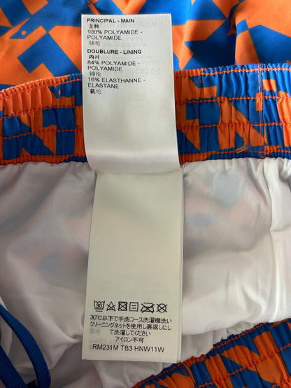 Louis Vuitton Blue & Orange Dove Print Swimshorts
