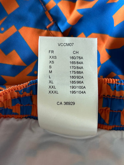 Louis Vuitton Blue & Orange Dove Print Swimshorts