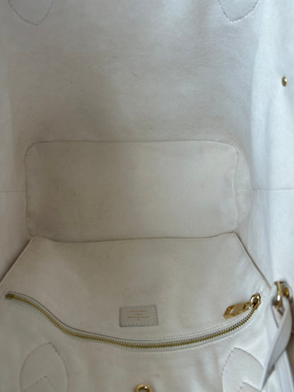 Louis Vuitton Beige Sunrise Aquarelle Empriente Monogram Neverfull MM
