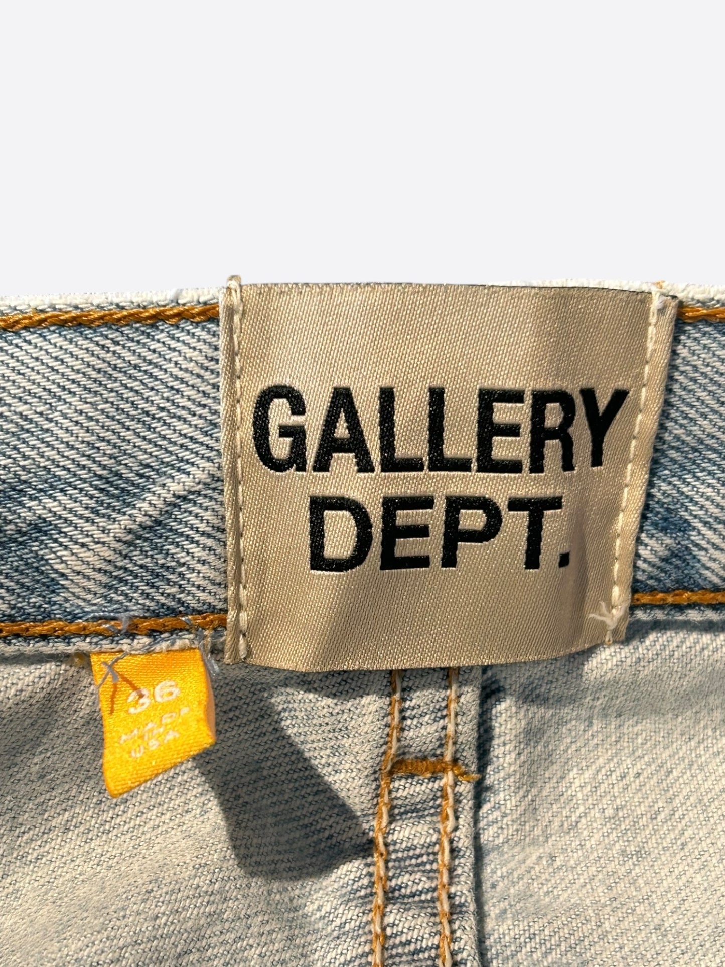 Gallery Dept Light Blue LA Flare Crazy G's Denim Jeans
