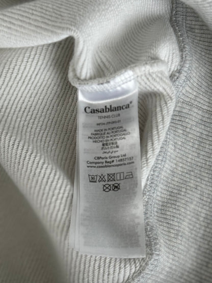 Casablanca Grey Tennis Statues Patch Hoodie