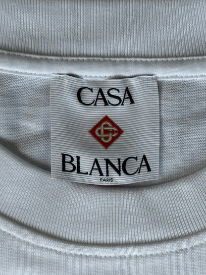 Casablanca White & Red Montagne Mountain Logo T-Shirt