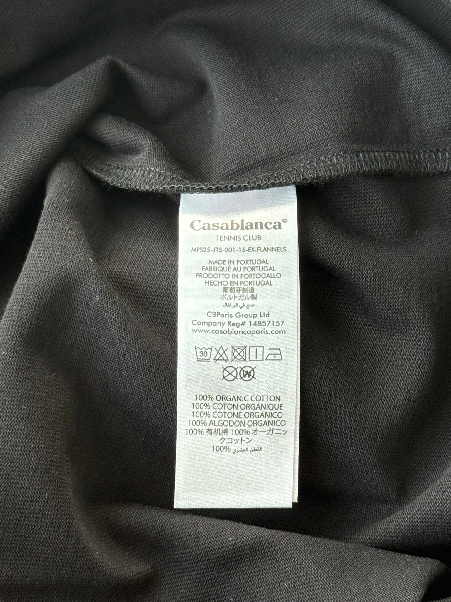 Casablanca Black & Multicolor L'Arche De Tennis Logo T-Shirt