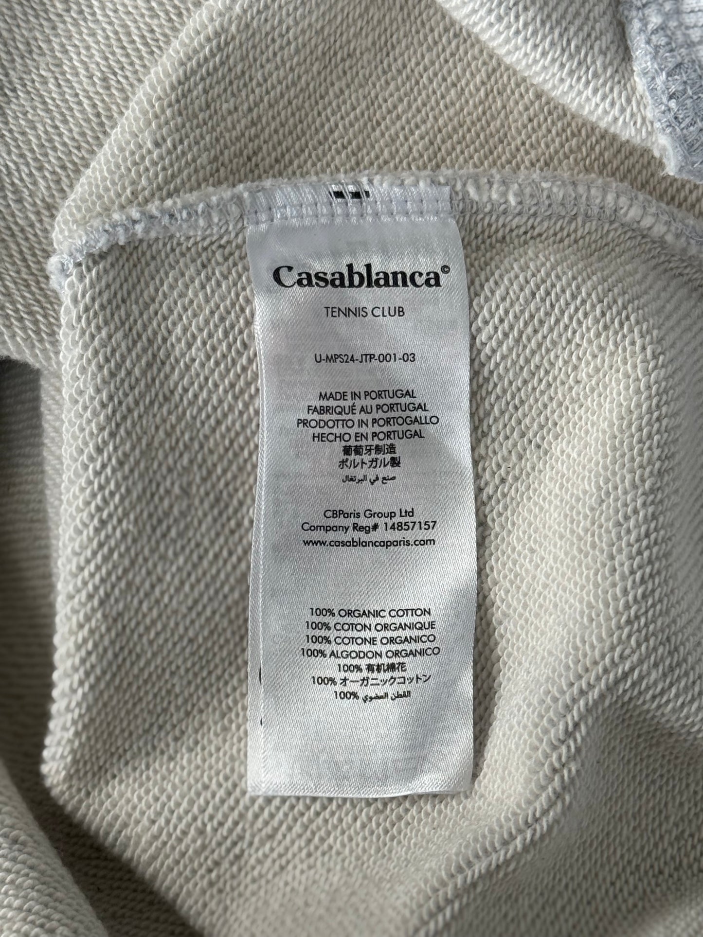 Casablanca Grey & Multicolor Triomphe D'Orange Logo Sweater