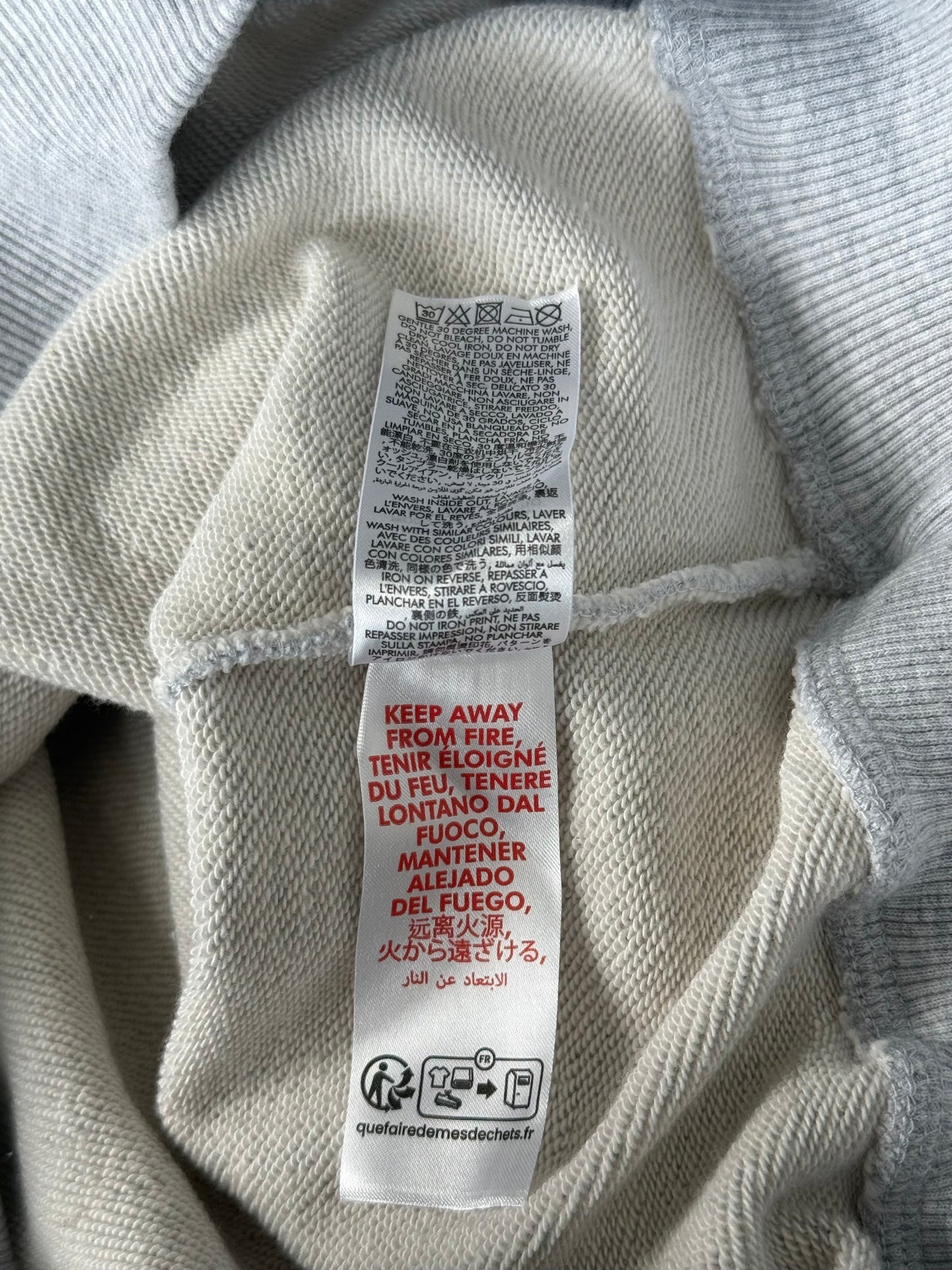 Casablanca Grey & Multicolor Triomphe D'Orange Logo Sweater