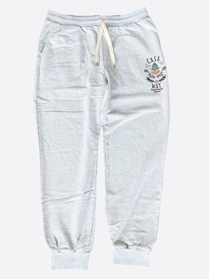 Casablanca Grey & Multicolor Casa Way Embroidered Logo Sweatpants