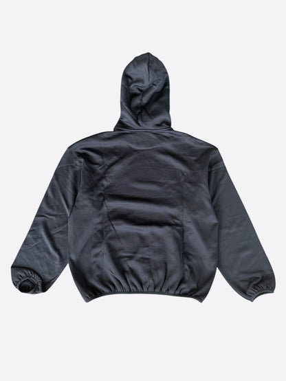 Casablanca Black & Silver Logo Panelled Hoodie
