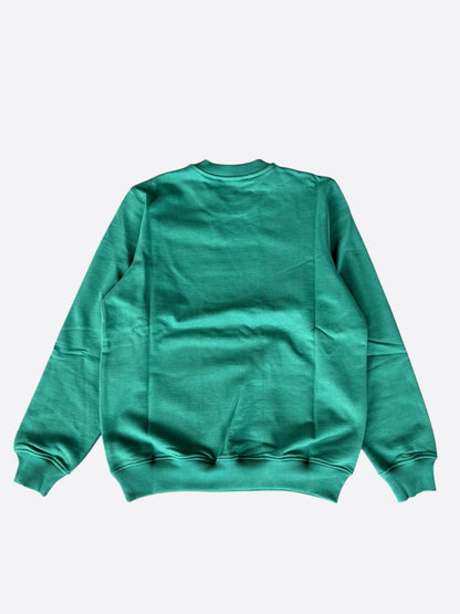 Casablanca Green & White Racing Logo Sweater
