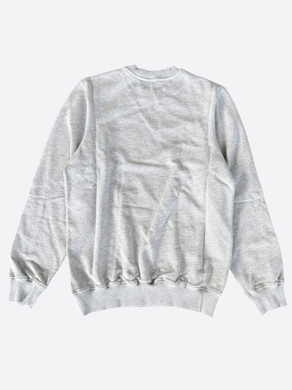 Casablanca Grey & Multicolor Triomphe D'Orange Logo Sweater