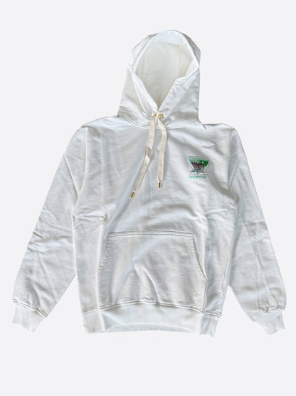 Casablanca White & Multicolor Tennis Club Embroidered Logo Hoodie
