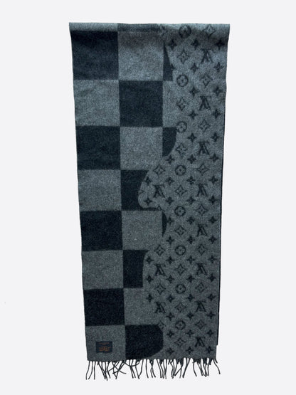 Louis Vuitton Nigo Grey Giant Damier Monogram Scarf