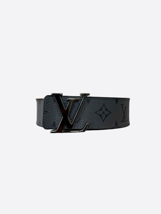 Louis Vuitton Grey Monogram Logo Belt