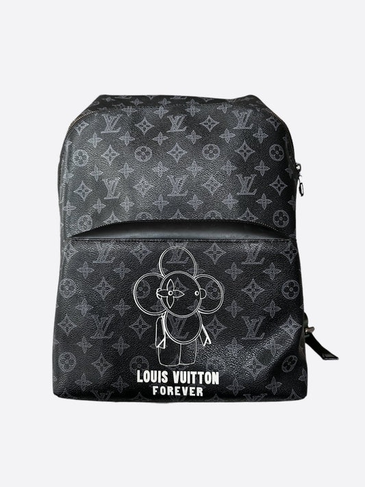 Louis Vuitton Black & White Monogram Vivienne Discovery Backpack