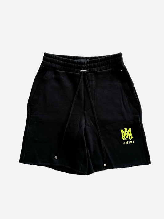 Amiri Black & Yellow MA Logo Shorts