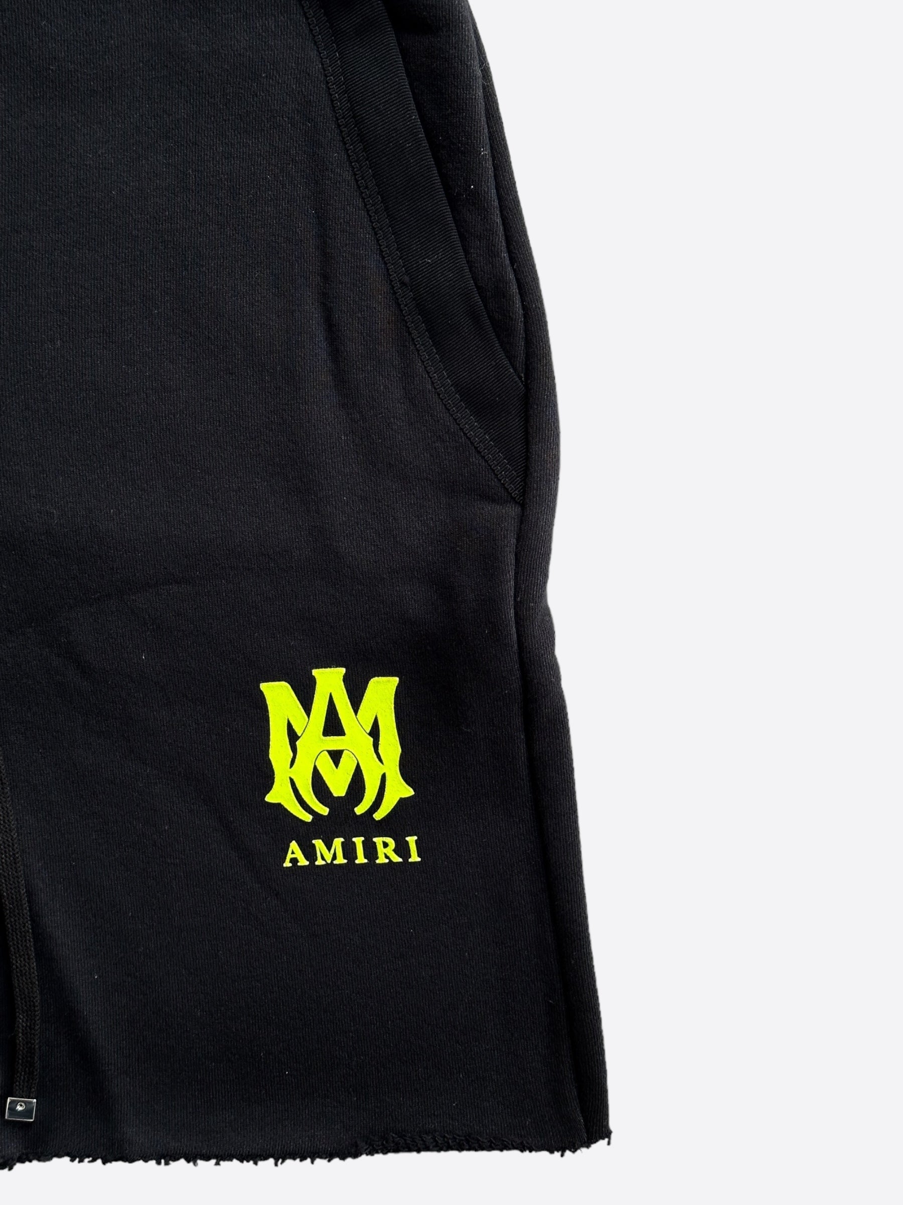 Amiri M.A. Black Sweatshorts Core logo fleece | eBay