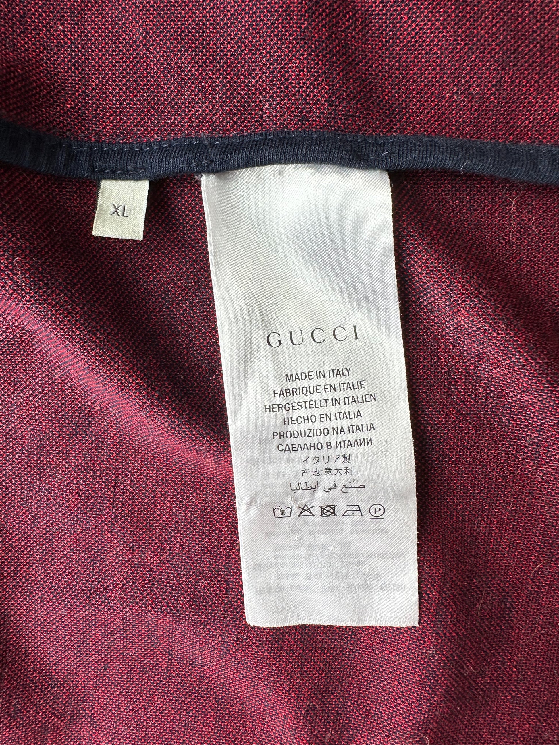 Gucci Navy & Red Monogram Jacquard Track Jacket – Savonches