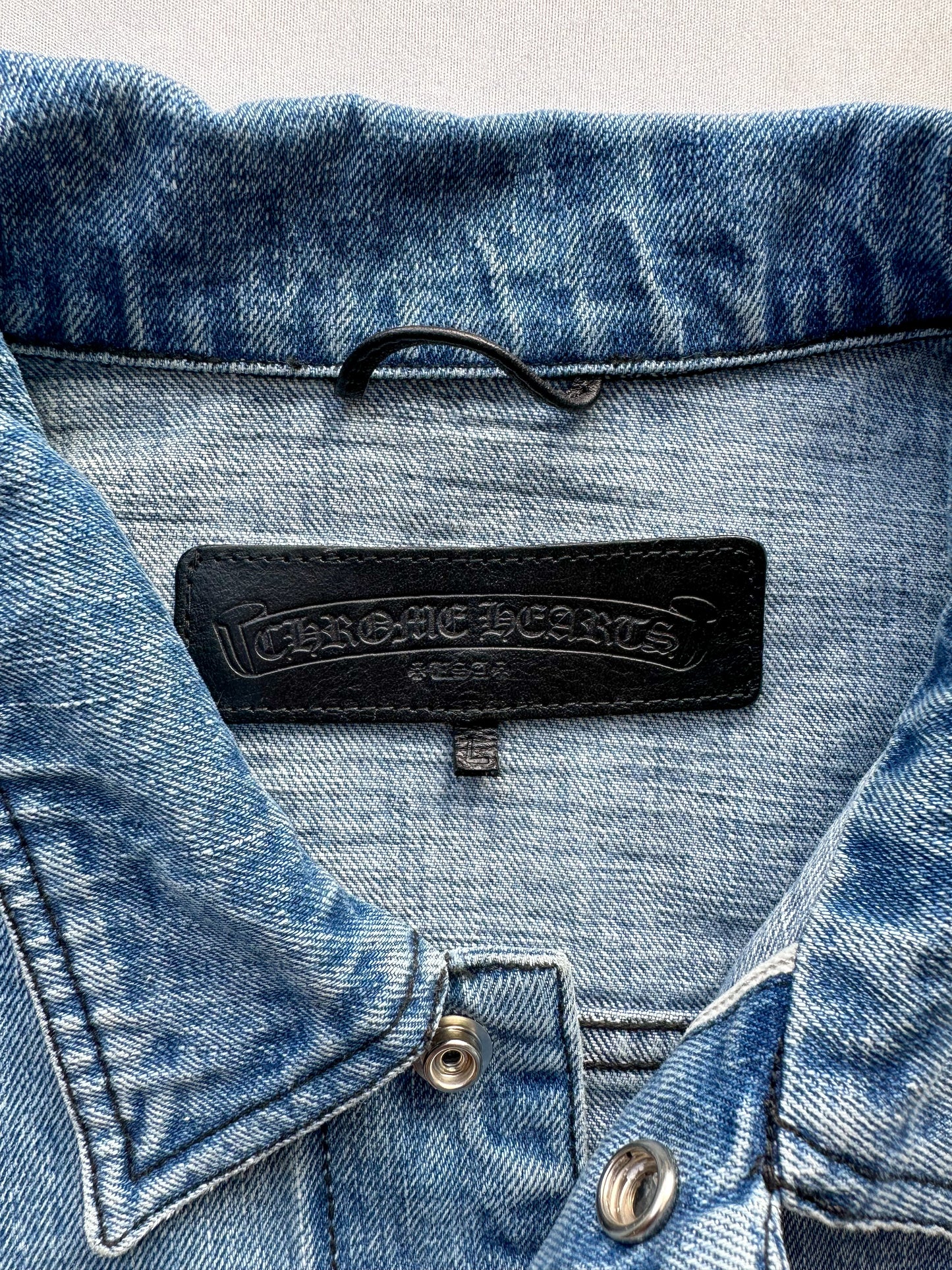 Chrome Hearts Blue Denim Jacket