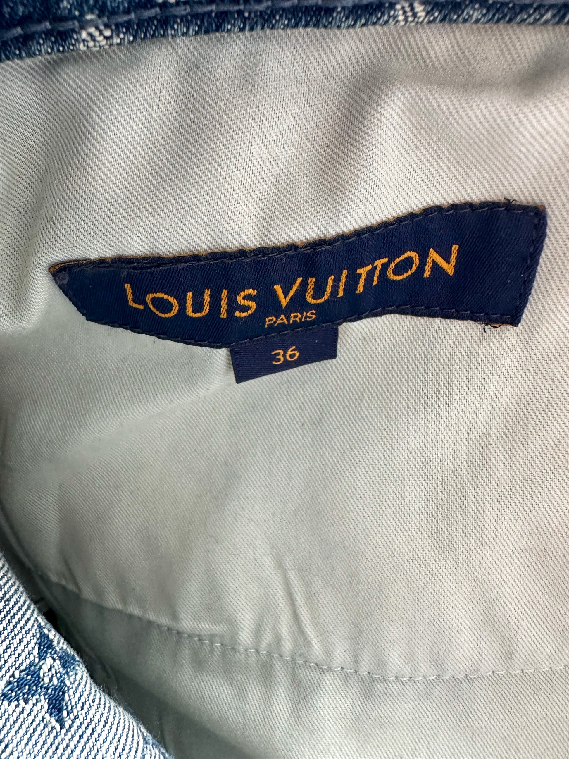 Louis Vuitton Supreme Blue Monogram Jeans – Savonches