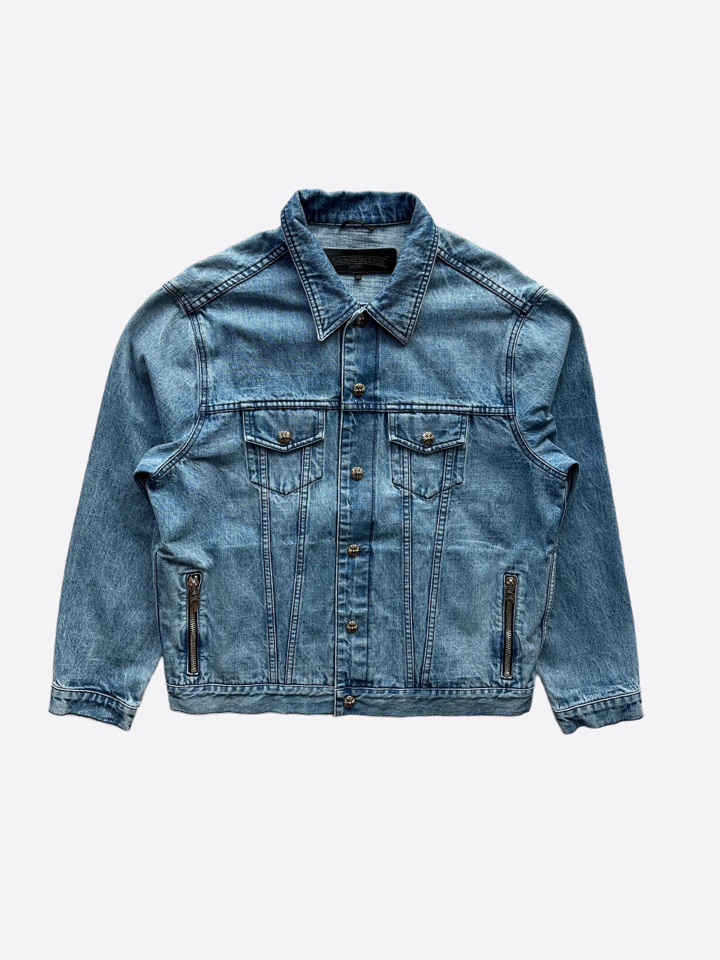 Chrome Hearts Blue Denim Jacket