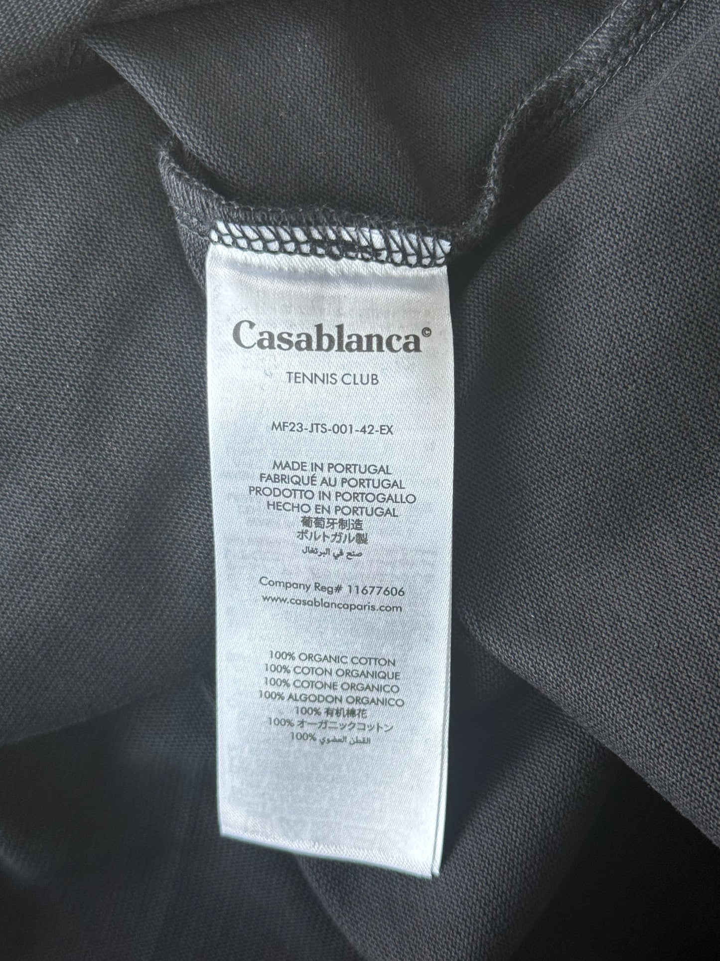 Casablanca Black & Multicolor Championship Logo T-Shirt