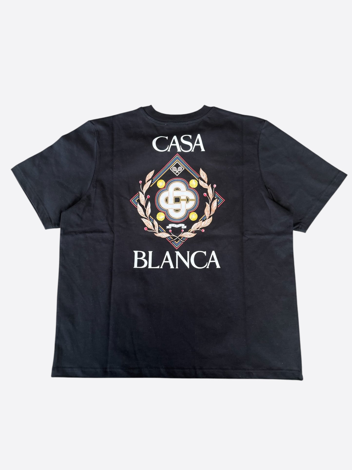 Casablanca Black & Multicolor Championship Logo T-Shirt